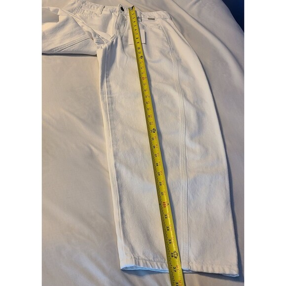Cello The Barrel Jean White Sz 1 (S) Streetwear Trendy Modern Comfortable Chic - Picture 12 of 15